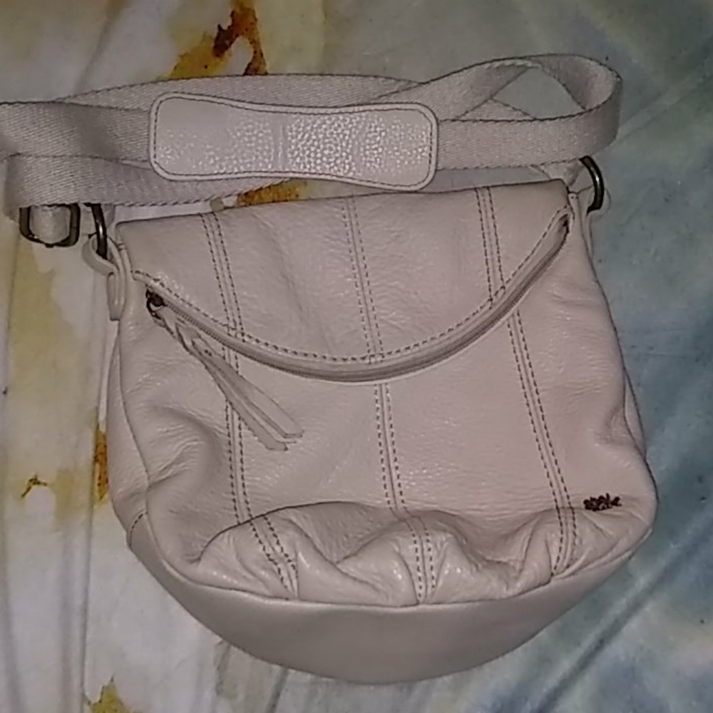 The sak crossbody white leather bag